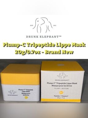 Drunk Elephant Plump-C Tripeptide Lippe Mask 20g - Brand New